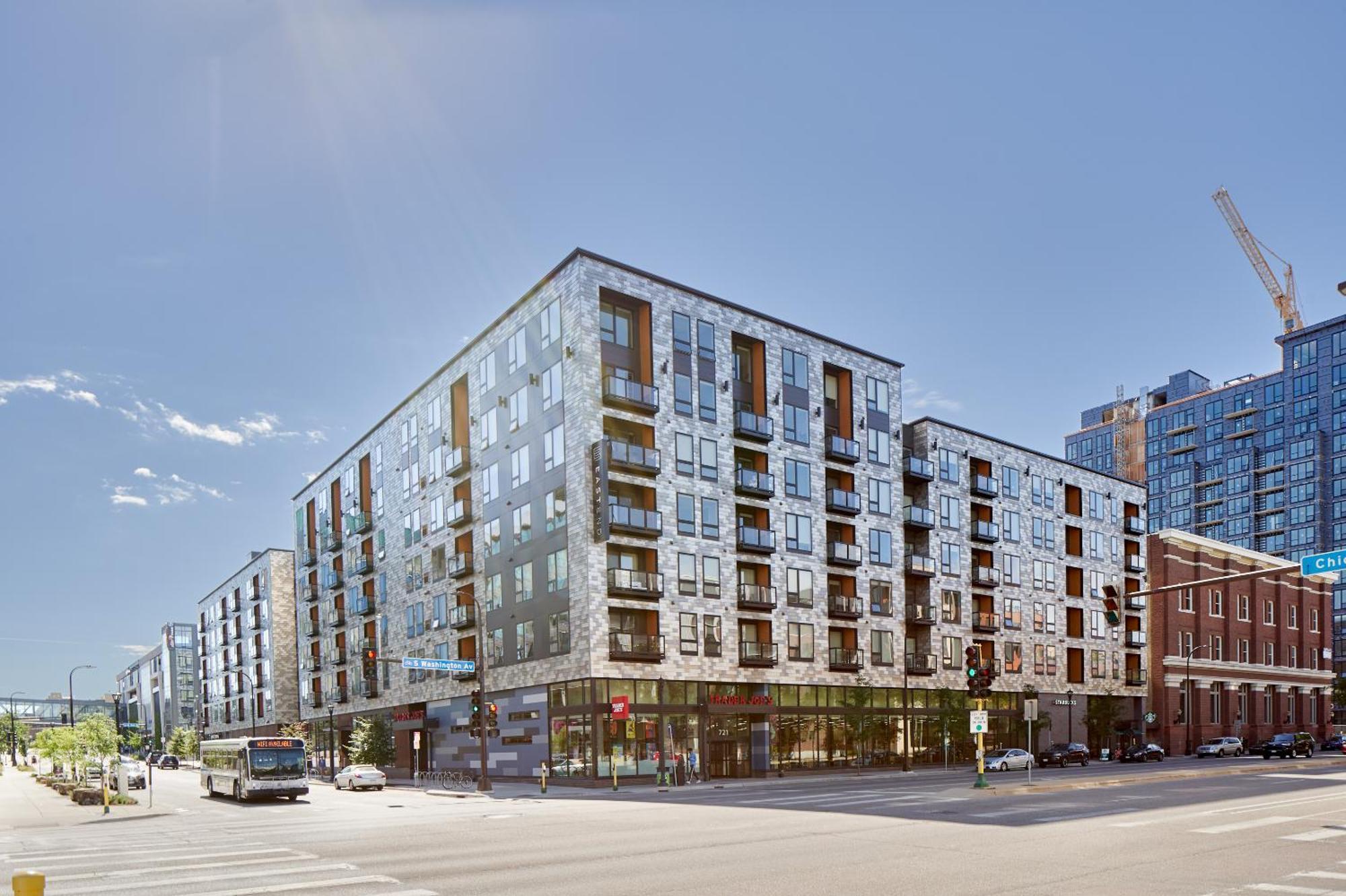 Sonder At East End Aparthotel Minneapolis Exteriör bild